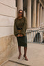 The Olive Faux Leather Skirt