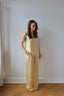 SATIN PANTS YELLOW