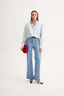 SATIN SHIRT BLUE