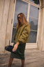 OLIVE FLEECE-LINED JACKET