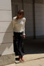 RUFFLE ECRU TOP