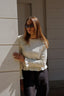 RUFFLE ECRU TOP