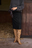 Wool Midi Skirt