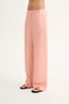 SATIN PANTS PEACH