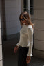 RUFFLE ECRU TOP