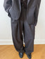 Dark Chocolate Pinstripe Oversized Blazer
