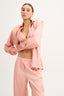 SATIN SHIRT PEACH