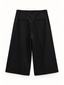 Nova Black Wide-Leg Cropped Trousers