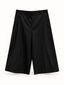 Nova Black Wide-Leg Cropped Trousers