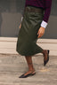 The Olive Faux Leather Skirt