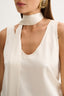 SATIN TOP ECRU