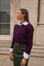Striped Polo Knit Top
