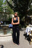 SATIN TOP BLACK