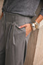 Grey Wide-Leg Trousers
