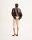 LEATHER DARK CHOCOLATE JACKET