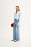 SATIN SHIRT BLUE