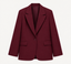 Burgundy Oversized Blazer