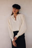 The Ivory Cashmere & Wool Polo Sweater