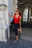 WAVE RED TANK TOP