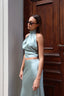 BLOUSE SATIN MINT
