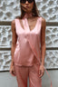 SATIN TOP PEACH