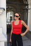WAVE RED TANK TOP