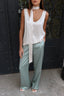 SATIN PANTS MINT