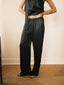 SATIN PANTS BLACK