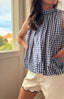 SANTORINI LACE TRIM TOP