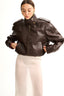 LEATHER DARK CHOCOLATE JACKET