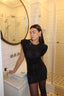 SEQUIN CLASSIC DRESS BLACK