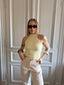 CECILE HALTER TOP BUTTER
