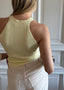 CECILE HALTER TOP BUTTER