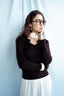 CLASSIC MERINO POLO TOP BROWN