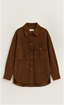 Brown Suede Shirt Jacket