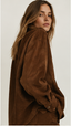 Brown Suede Shirt Jacket