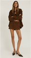 Suede Mini Skirt