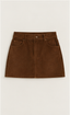 Suede Mini Skirt